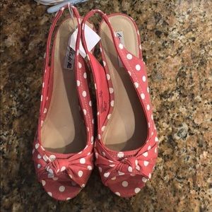 Polka dot wedges